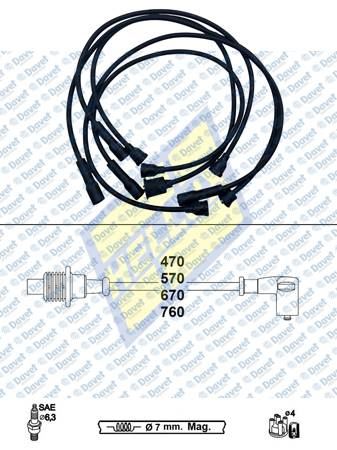 HELLUX HBK3287 Buji Kablosu P306- P406- Xsara- Xantia- P405 Xu7jp 1.8 8v- P405 Xu5jp 1.6 8v